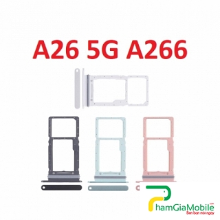 Khay Sim For Samsung Galaxy A26 5G SM-A266U SIM + SIM Micro SD Card Tray Zin New Khay Sim For Samsung Galaxy A26 5G SM-A266U SIM + SIM Micro SD Card Tray Zin New
